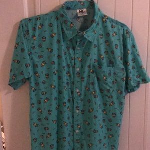 Despicable Me Minion Short Sleeve Button Down